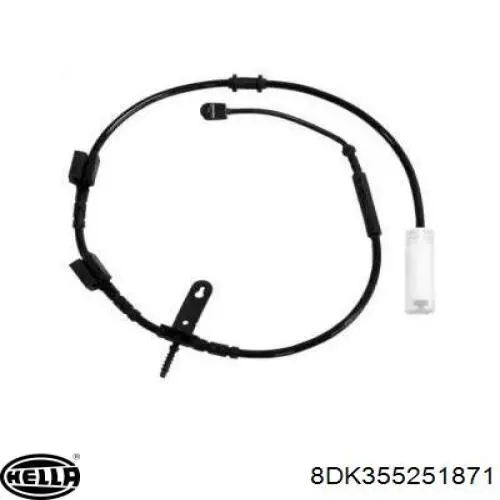8DK355251871 HELLA Датчик износа тормозных колодок
