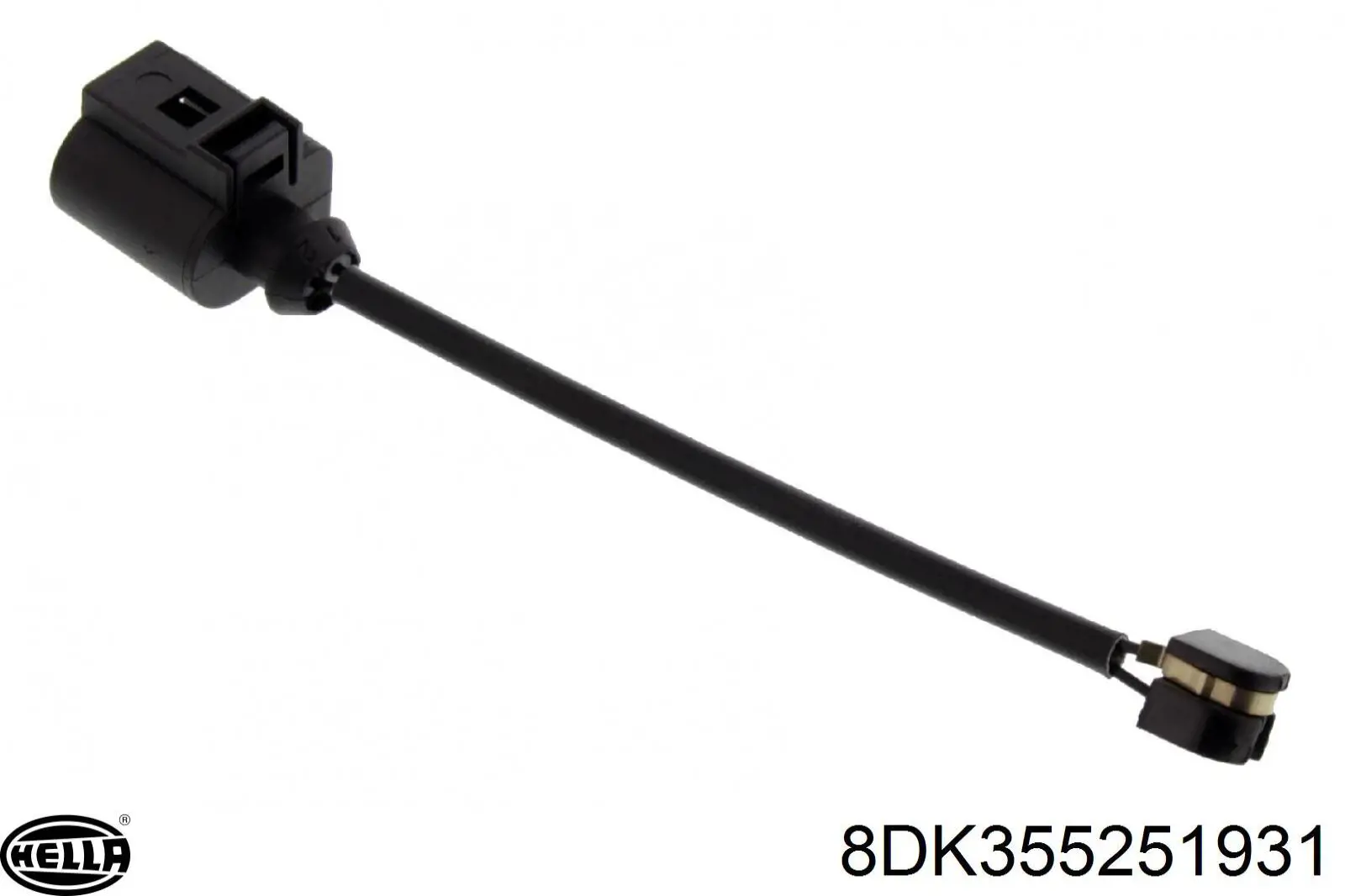 Купить 8DK355251931 HELLA Датчик износа тормозных колодок задний