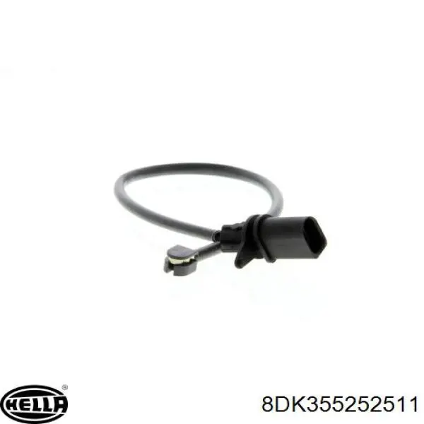 8DK355252511 HELLA sensor dianteiro de desgaste das sapatas do freio