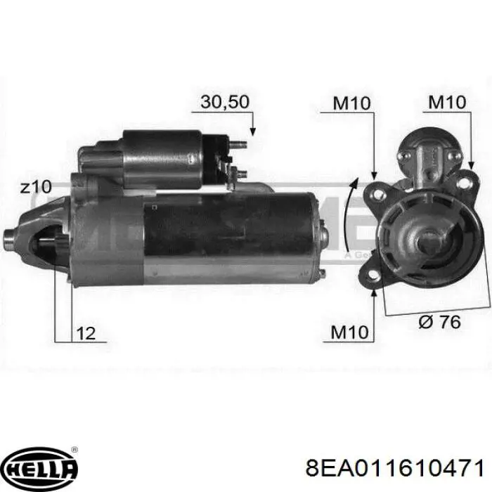 Стартер MSRC613 Magneti Marelli