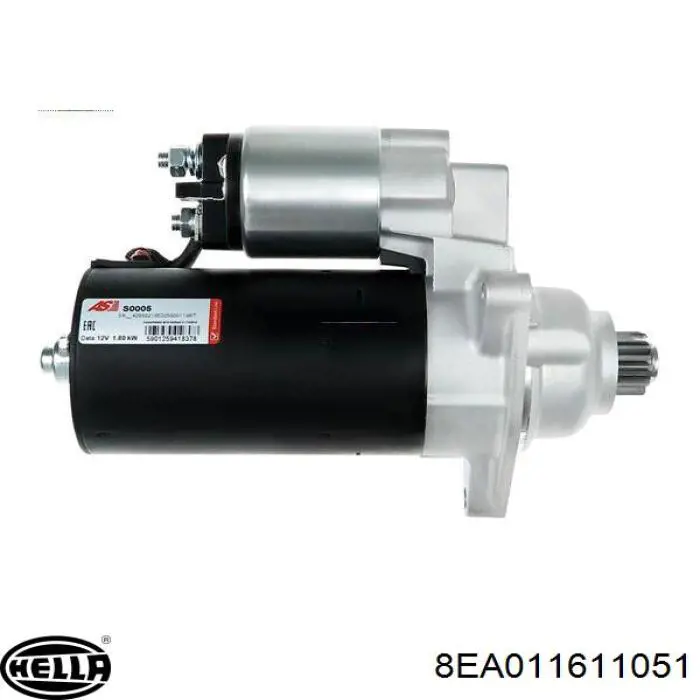 Стартер HELLA 8EA011611051 цена, от 132.03 USD
