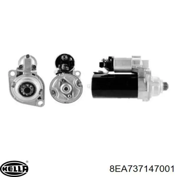 Стартер 8EA737147001 HELLA
