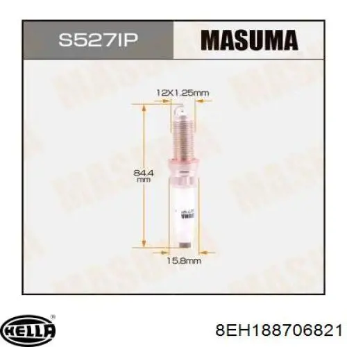 Купить 8EH188706821 HELLA Свечи автомобильные