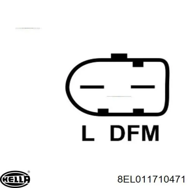 Генератор 8EL011710471 HELLA