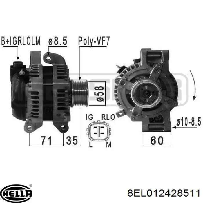 Купить 063732029010 Magneti Marelli Генератор