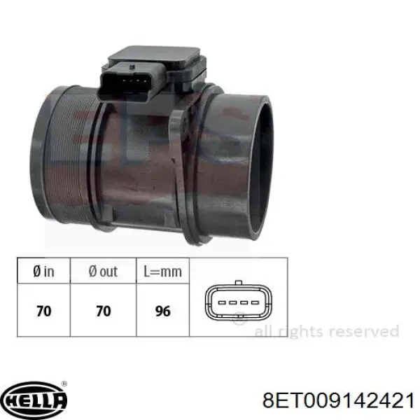 Датчик массового расхода воздуха Magneti Marelli AMMQ19783 цена, от 66.07 USD