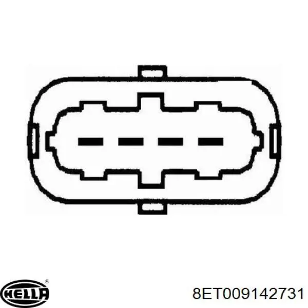 Sensor De Flujo De Aire/Medidor De Flujo (Flujo de Aire Masibo) 8ET009142731 HELLA