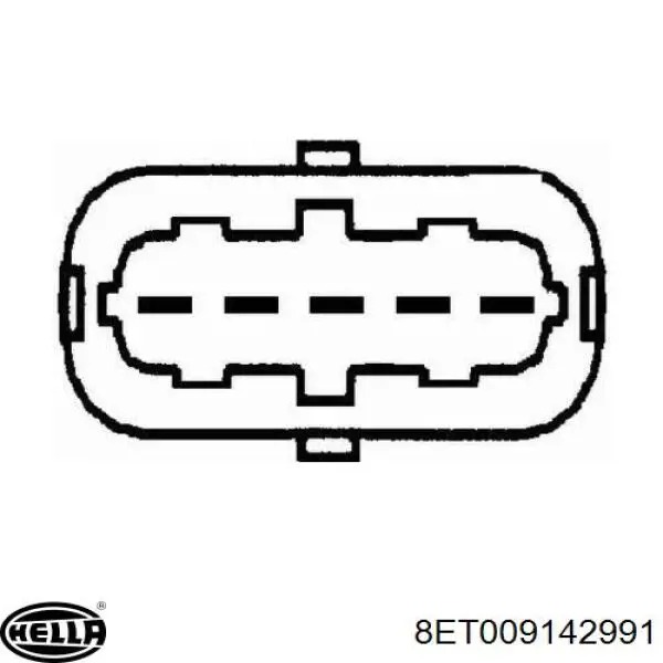 Sensor De Flujo De Aire/Medidor De Flujo (Flujo de Aire Masibo) 8ET009142991 HELLA