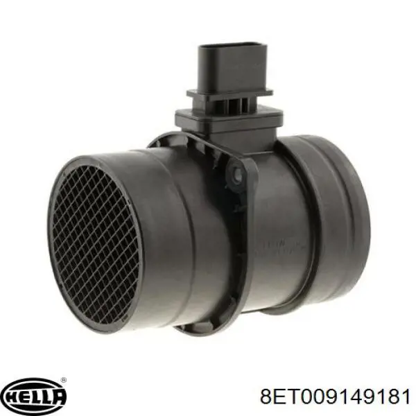 8ET009149181 HELLA sensor de fluxo (consumo de ar, medidor de consumo M.A.F. - (Mass Airflow))