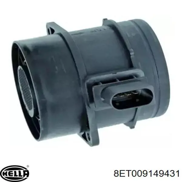 8ET009149431 HELLA sensor de fluxo (consumo de ar, medidor de consumo M.A.F. - (Mass Airflow))