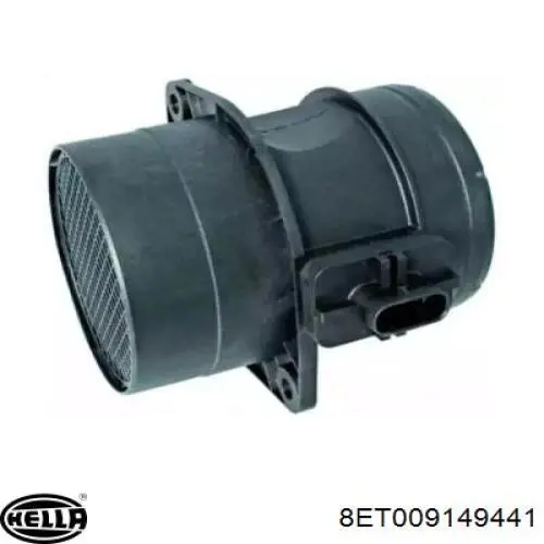 8ET009149441 HELLA sensor de fluxo (consumo de ar, medidor de consumo M.A.F. - (Mass Airflow))