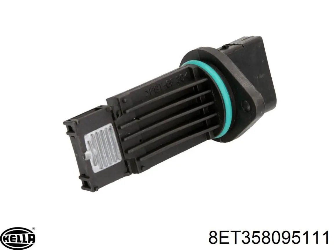 8ET358095111 HELLA sensor de fluxo (consumo de ar, medidor de consumo M.A.F. - (Mass Airflow))