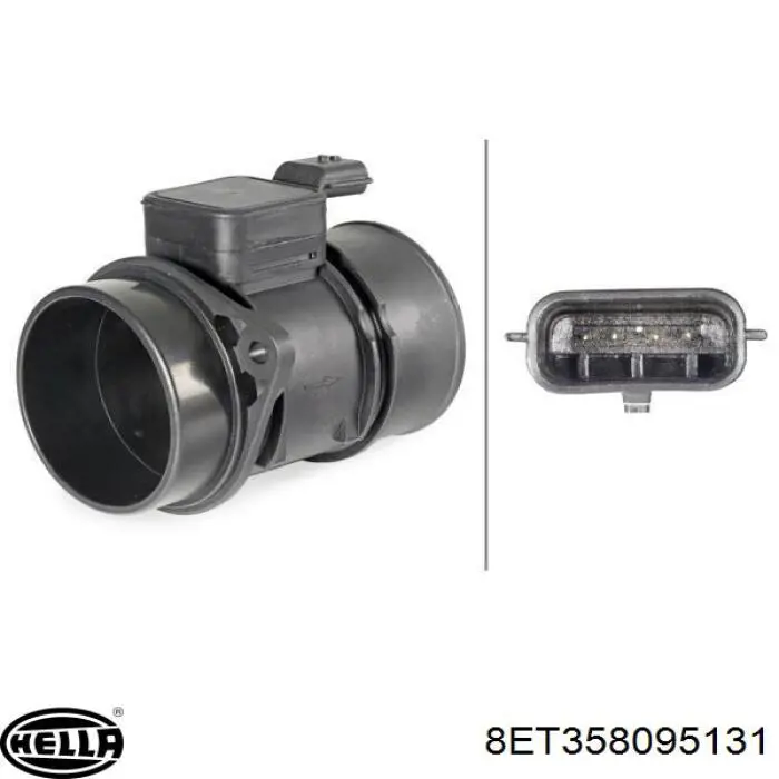 Датчик массового расхода воздуха HELLA 8ET358095131 цена, от 109.31 USD