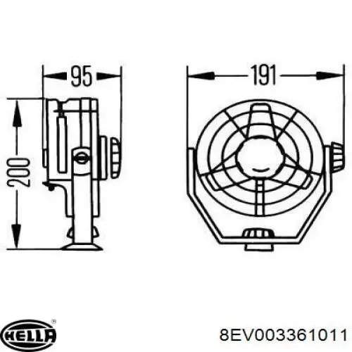  HELLA 8EV003361011 цена, от 133.26 USD