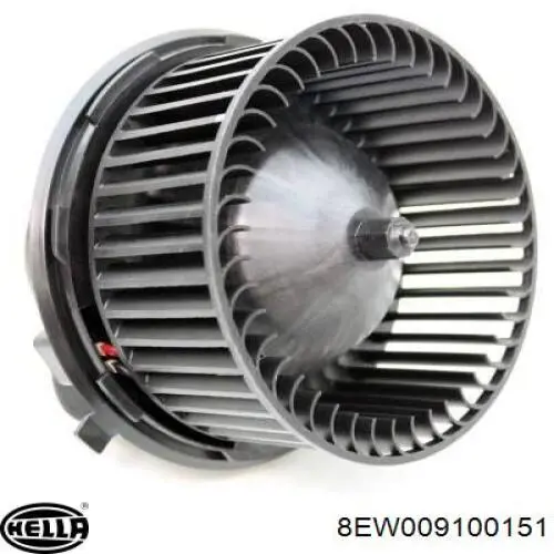 Motor eléctrico, ventilador habitáculo 8EW009100151 HELLA