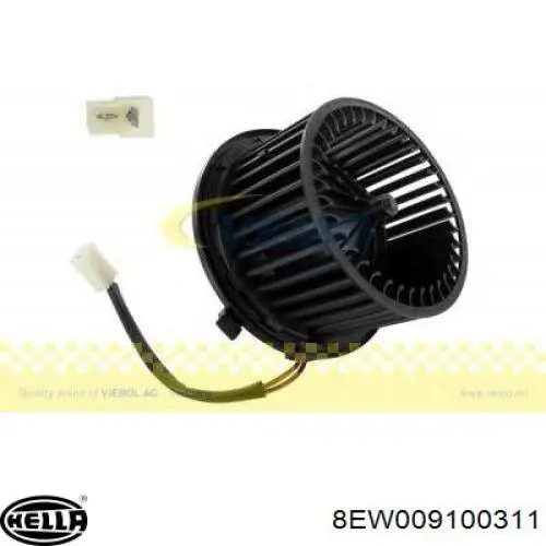 Вентилятор печки 8EW009100311 HELLA