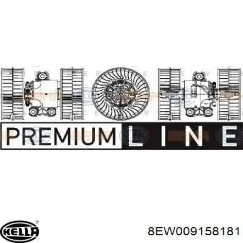 Купить 8EW009158181 HELLA Электродвигатели (электродвигатель отопителя) или розетка прицепа штепсельная