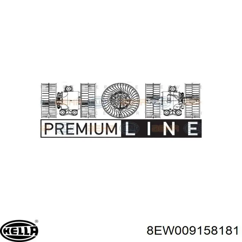 Мотор вентилятора печки (отопителя салона) HELLA 8EW009158181 цена, от 55.74 USD