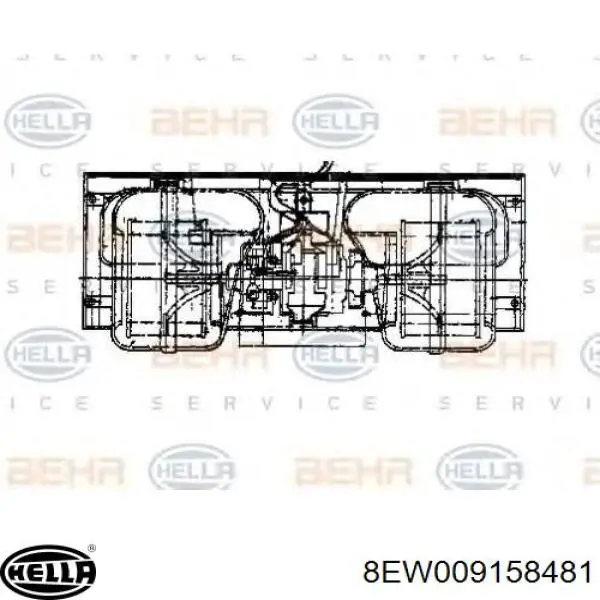 Моторчик печки HELLA 8EW009158481