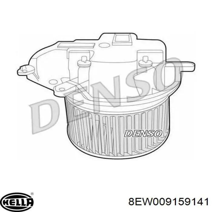 8EW009159141 HELLA Электромотор печки