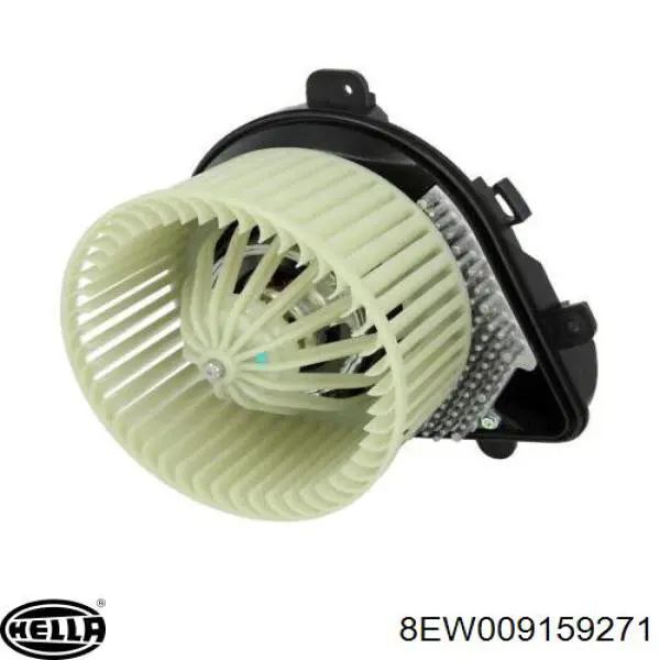Motor eléctrico, ventilador habitáculo 8EW009159271 HELLA