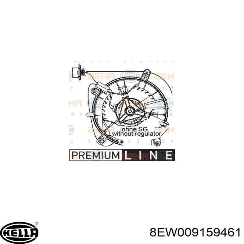 Вентилятор печки 1008358 Autotechteile