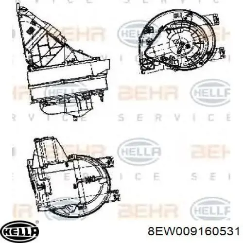 Мотор вентилятора печки (отопителя салона) Mercedes A0008306408 цена, от  