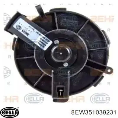 Motor eléctrico, ventilador habitáculo 8EW351039231 HELLA