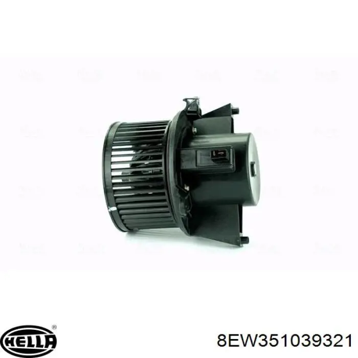 Motor eléctrico, ventilador habitáculo 8EW351039321 HELLA