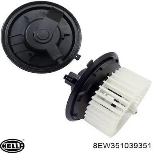 Motor eléctrico, ventilador habitáculo 8EW351039351 HELLA