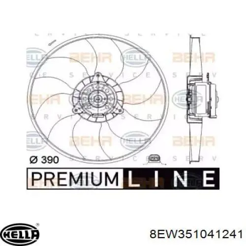 Compre Ventilador elétrico de esfriamento montado (motor + roda de aletas) Renault Laguna 1