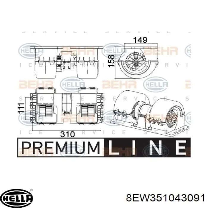  AB145000P Mahle Original