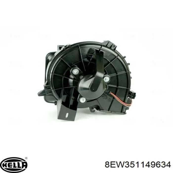 Motor eléctrico, ventilador habitáculo 8EW351149634 HELLA