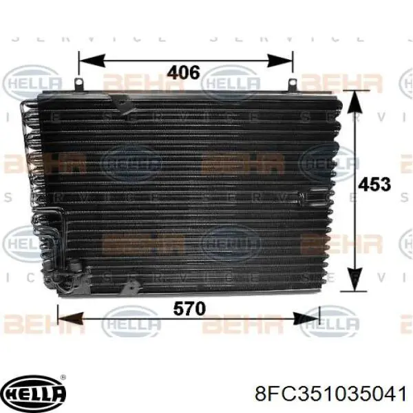 Радиатор кондиционера Бмв 5 E34 (BMW 5)