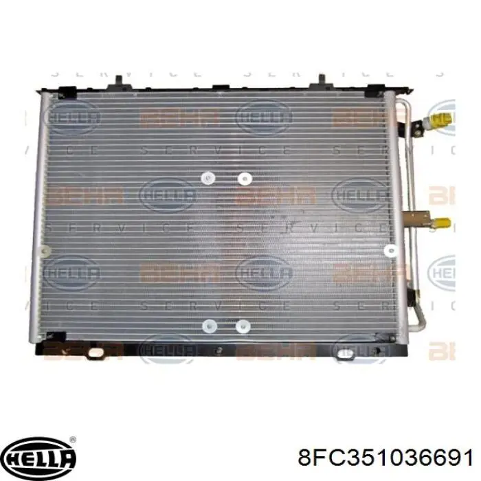 8FC351036691 HELLA радиатор кондиционера