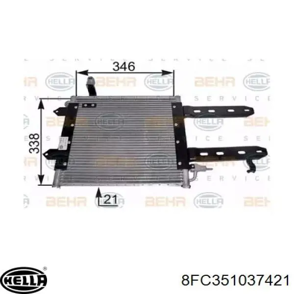 FP 74 K188-AV AVA радиатор кондиционера