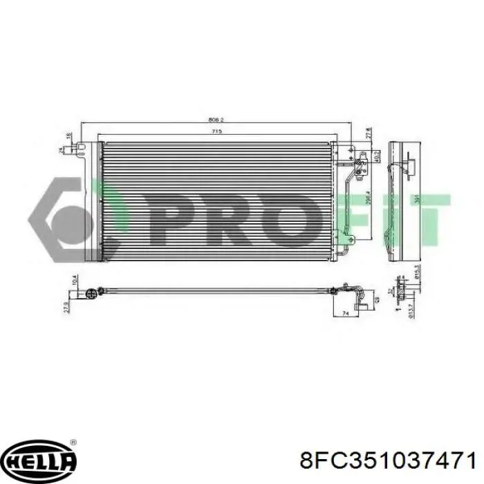 Купить XS4H8C342DB Ford Радиатор системы охлаждения кондиционера