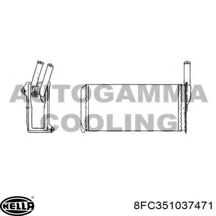 Радиатор кондиционера XS4H8C342DB Ford