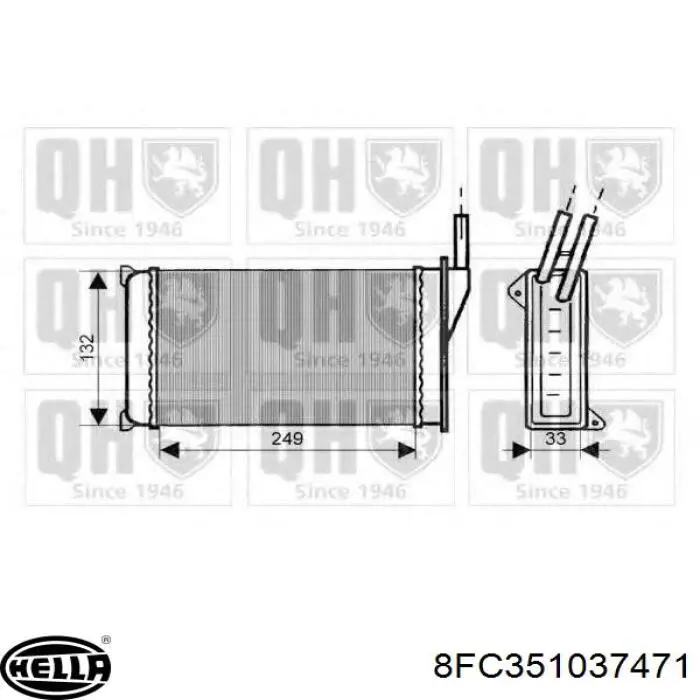 8FC351037471 HELLA Конденсатор
