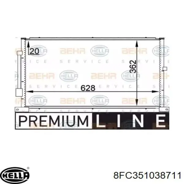 Конденсатор кондиционера Ford 1116809 цена, от 78.55 USD