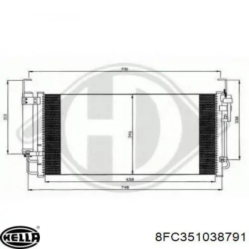 976063A101 Hyundai/Kia радиатор кондиционера