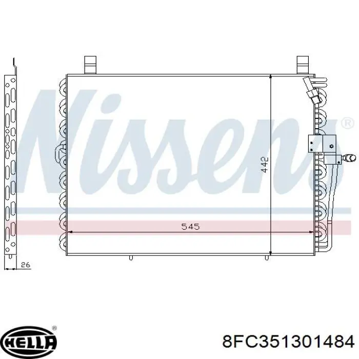 Конденсатор кондиционера Mercedes A1248301970 цена, от 112.73 USD