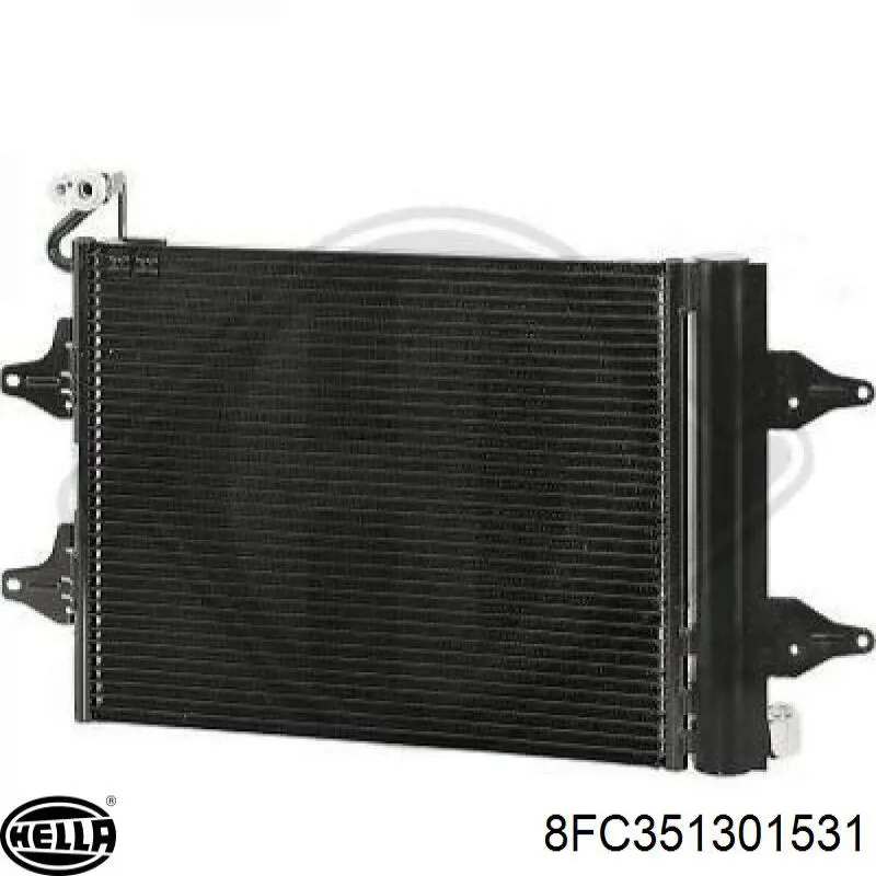 Купить 8FC351301531 HELLA Радиатор системы охлаждения кондиционера