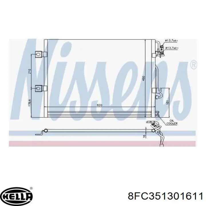 A2215000454 Mercedes радиатор кондиционера