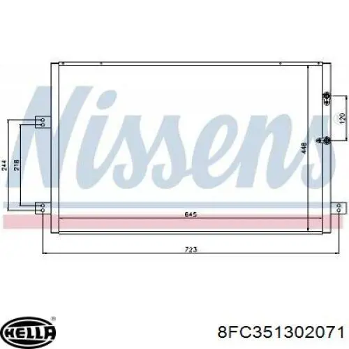 Конденсатор кондиционера Mahle Original AC382000S цена, от 124.92 USD