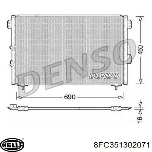 Купить AC382000S Mahle Original Радиатор системы охлаждения кондиционера