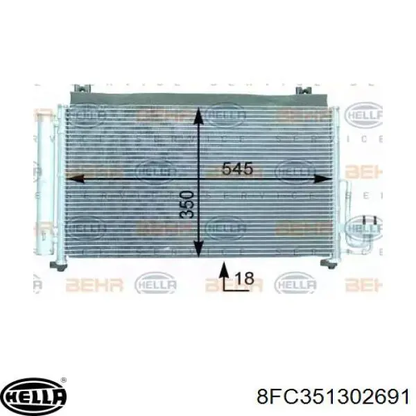 Конденсатор кондиционера HCC FP40K388X цена, от 47.94 USD