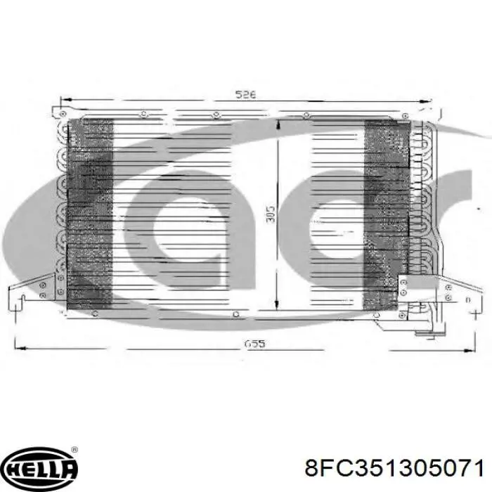 Радиатор кондиционера AC512000S Mahle Original
