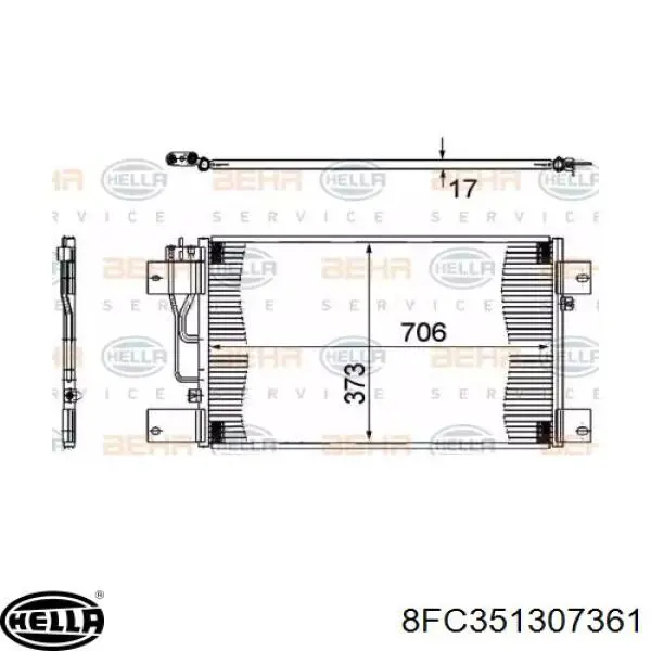 Конденсатор кондиционера VALEO 815064 цена, от 102.75 USD