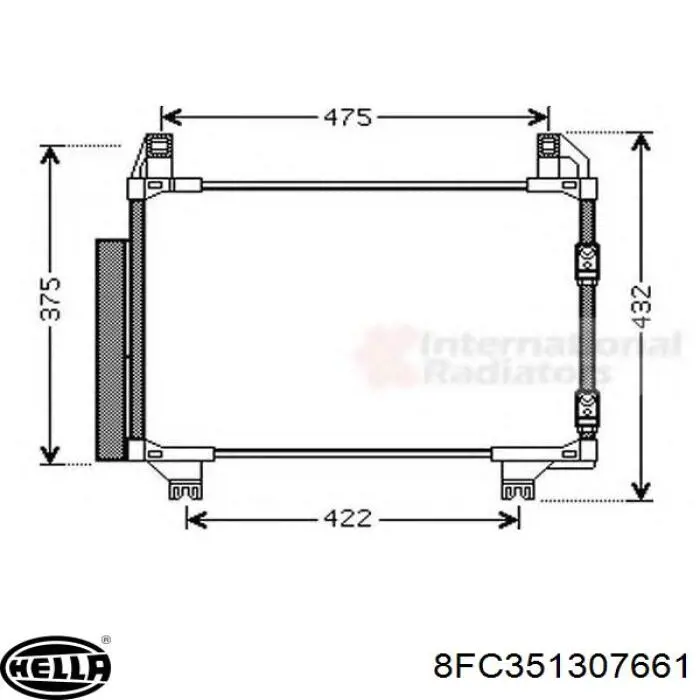 Конденсатор кондиционера FPS FP70K486 цена, от 78.13 USD